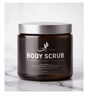 Body scrub jar